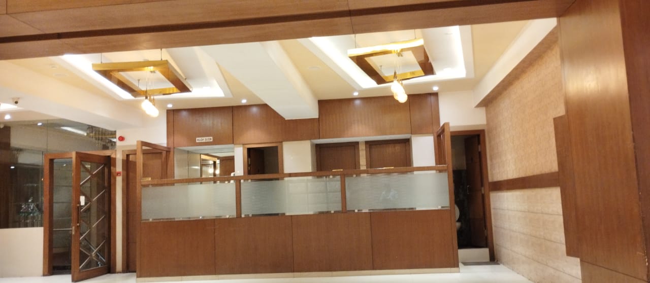 Banquet hall interior at RNest Banquets